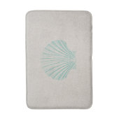 Aqua Zee Shell met Zand Textuur Badmat (Voorkant Verticaal)