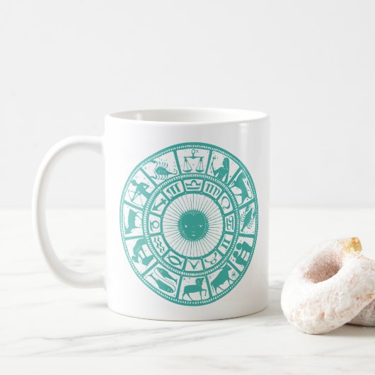 Aqua Zodiac Mug (Avec donut)