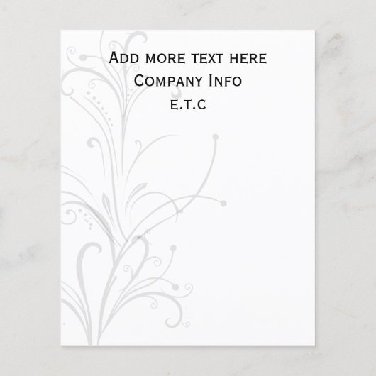 aqua, zwarte en witte grafische brochures (Achterkant)