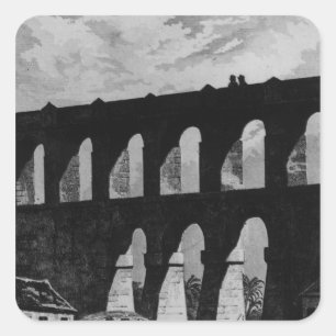 Aquaduct in Rio Vierkante Sticker