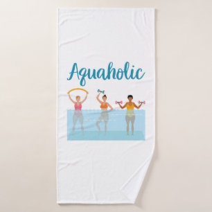 Aquaholic Water Aerobics Waterobics Vrouwen Badhanddoek
