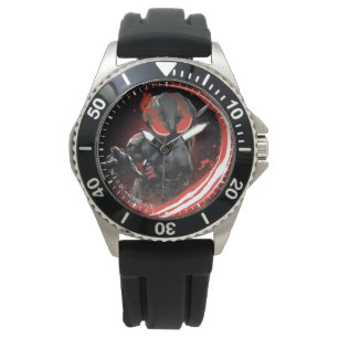Aquaman   Afbeelding zwart Manta Red Swipe Horloge
