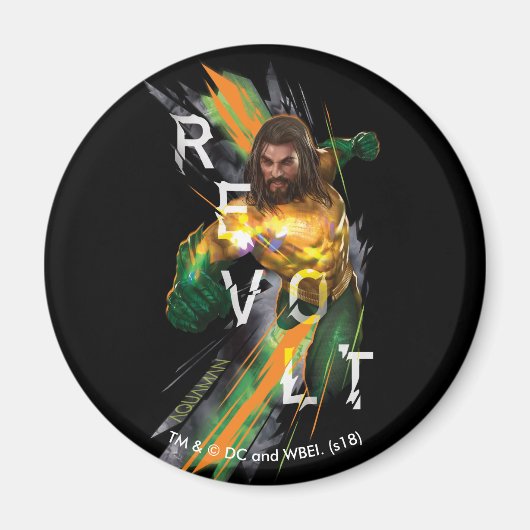 Aquaman | Afgekeurd grafisch Aquaman "Revolt" Magneet (Voorkant)