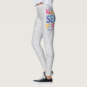 Aquaman "Alles wat ik Zee is jij" Colorful Paisl Leggings