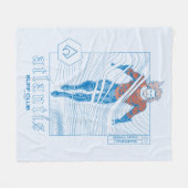 Aquaman - Atlantis Surf Club Fleece Deken (Voorkant (Horizontaal))