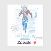 Aquaman - Atlantis Surf Club Sticker (Vel)