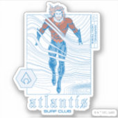 Aquaman - Atlantis Surf Club Sticker (Voorkant)