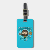Aquaman | Chibi Aquaman Undersea Grafisch Bagagelabel (Voorkant verticaal)