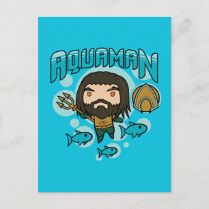 Aquaman Chibi Aquaman Undersea Grafisch Briefkaart