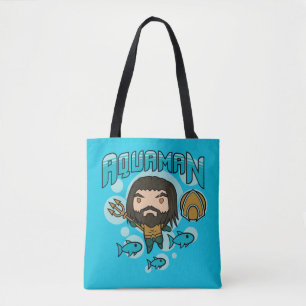 Aquaman Chibi Aquaman Undersea Grafisch Draagtas