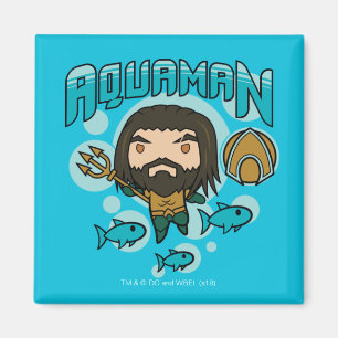 Aquaman   Chibi Aquaman Undersea Grafisch Magneet