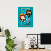 Aquaman | Chibi Mera & Aquaman Undersea Graphic Poster (Thuiskantoor)