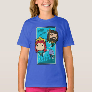 Aquaman Chibi Mera & Aquaman Undersea Graphic T-shirt
