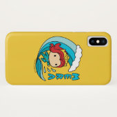 Aquaman | Chibi Mera Riding Wave Graphic Case-Mate iPhone Case (Achterkant (horizontaal))