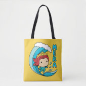 Aquaman | Chibi Mera Riding Wave Graphic Draagtas (Voorkant)