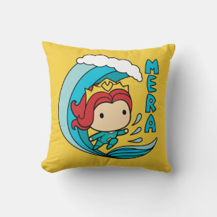 Aquaman   Chibi Mera Riding Wave Graphic Kussen