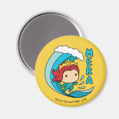 Aquaman | Chibi Mera Riding Wave Graphic Magneet (Voorkant / Achterkant)