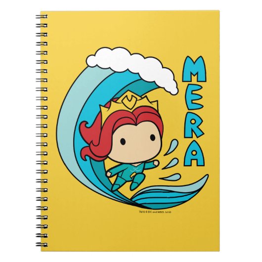 Aquaman | Chibi Mera Riding Wave Graphic Notitieboek (Voorkant)