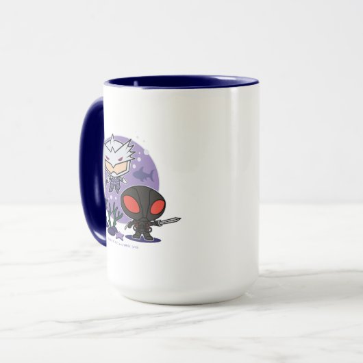 Aquaman | Chibi Orm & Black Manta Undersea Graphic Mok (Voorkant links)