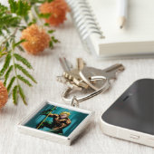 Aquaman Crouching Sleutelhanger (Zijkant)