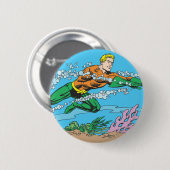 Aquaman Dashes Thru Water Ronde Button 5,7 Cm (Voorkant /achterkant)