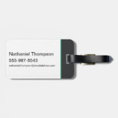 Aquaman en Trident Rising Surf Graphic Bagagelabel (Achterkant horizontaal)