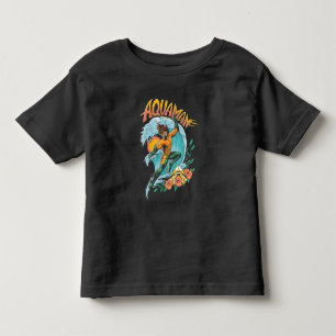 Aquaman en Trident Rising Surf Graphic Kinder Shirts