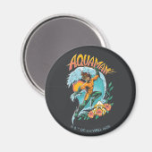 Aquaman en Trident Rising Surf Graphic Magneet (Voorkant / Achterkant)