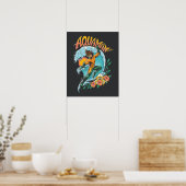 Aquaman en Trident Rising Surf Graphic Poster (Keuken)