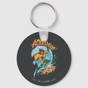 Aquaman en Trident Rising Surf Graphic Sleutelhanger