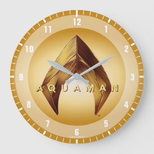 Aquaman   Golden Aquaman Logo Grote Klok