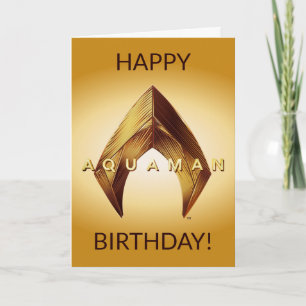 Aquaman   Golden Aquaman Logo Kaart