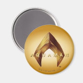 Aquaman | Golden Aquaman Logo Magneet (Voorkant / Achterkant)