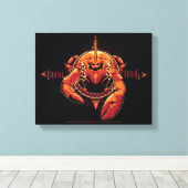 Aquaman | Grafische pekel van pekel Canvas Afdruk (Insitu (Houten vloer))