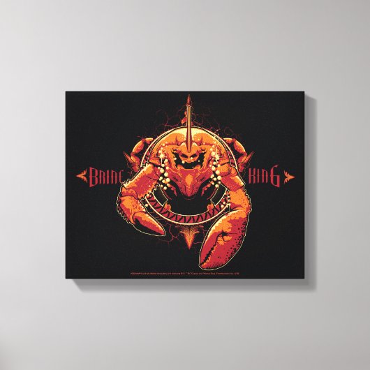 Aquaman | Grafische pekel van pekel Canvas Afdruk (Voorkant)