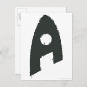 Aquaman Grunge "A" Briefkaart (Voorkant / Achterkant)