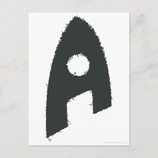 Aquaman Grunge "A" Briefkaart (Voorkant)