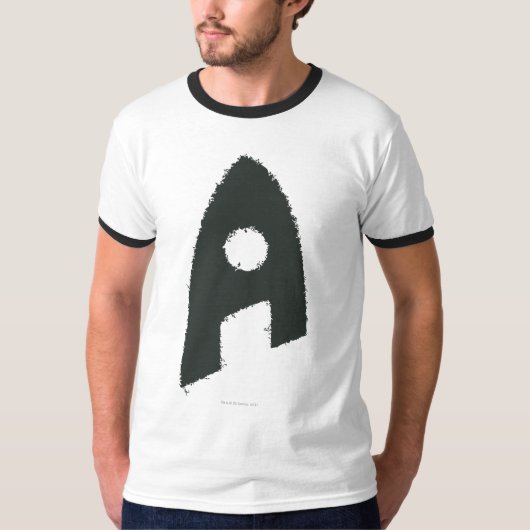 Aquaman Grunge "A" T-shirt (Voorkant)