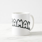 Aquaman Grunge Black Logo 2 Koffiemok (Voorkant rechts)