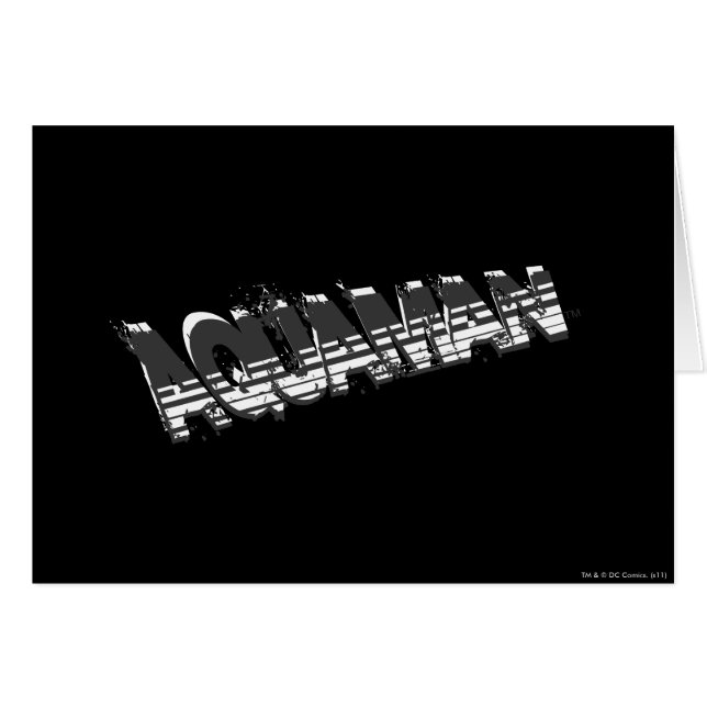 Aquaman Grunge Stripe Logo (Voorkant Horizontaal)