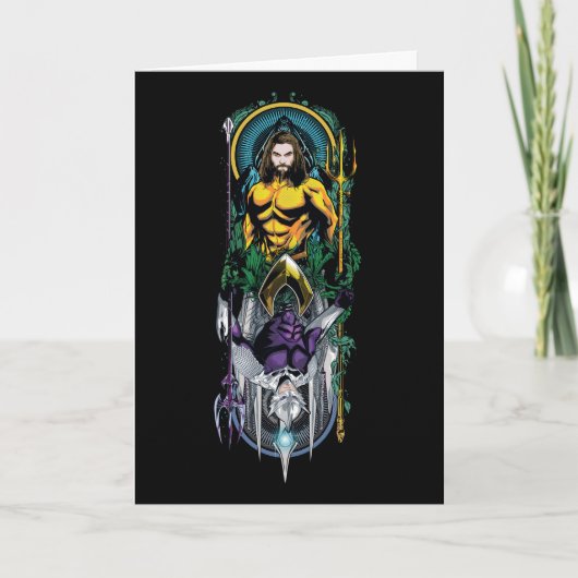 Aquaman | Het orin- en orm omkeerbare Art-paneel Kaart (Voorkant)
