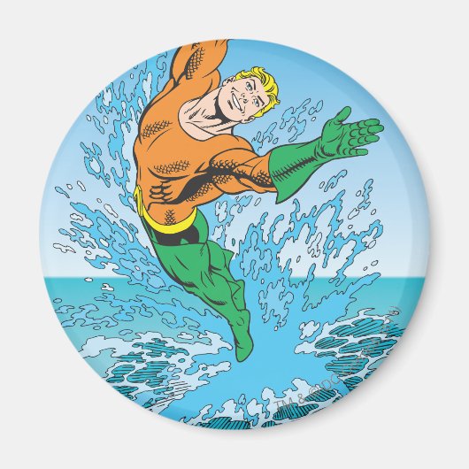 Aquaman Jpomp uit Zee Magneet (Voorkant)