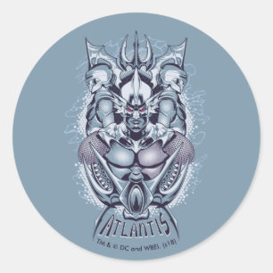 Aquaman King Orm of Atlantis Graphic Ronde Sticker