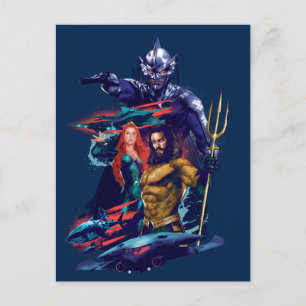 Aquaman   King Orm Versus Mera & Aquaman Briefkaart
