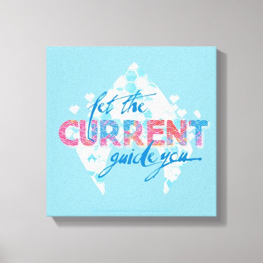 Aquaman | "Laat de huidige gids u" — Grafisch Canvas Afdruk (Voorkant)