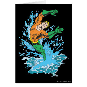 Aquaman Leaps in Wave