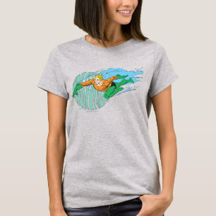 Aquaman Leaps Links T-shirt