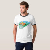 Aquaman Leaps Links T-shirt (Voorkant volledig)