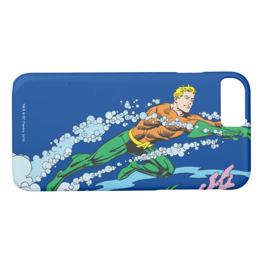 Aquaman leaps over koraal Case-Mate iPhone case (Achterkant (Horizontaal))