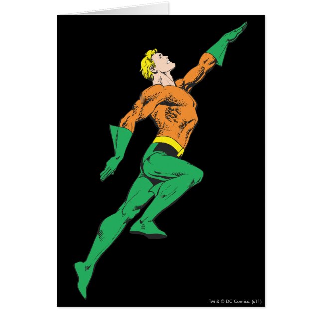 Aquaman leaps up (Voorkant)